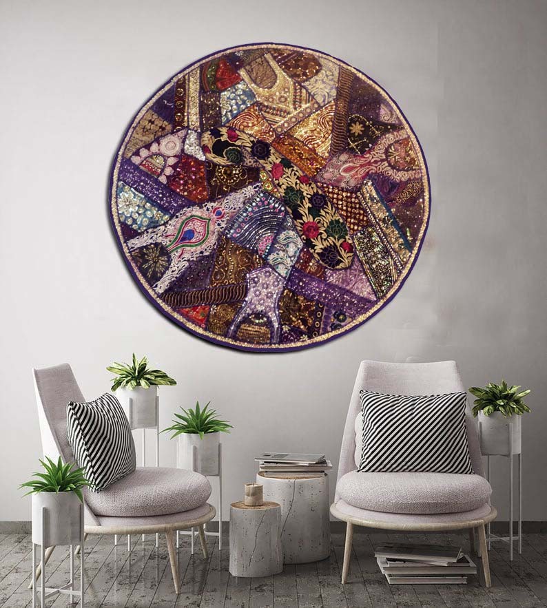 Living Room/Bedroom Cotton Handmade Throw Tapestry Patchwork Decor Wall Hanging