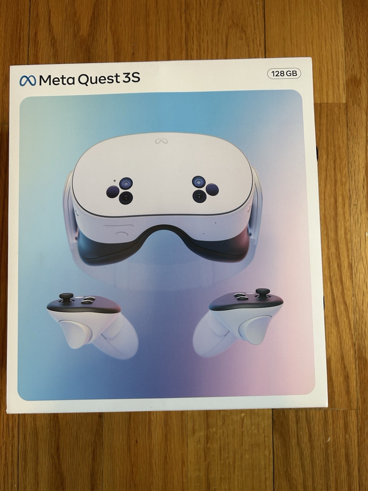 Meta Quest 3S Virtual Reality Headset 128GB White with Controllers and Charger