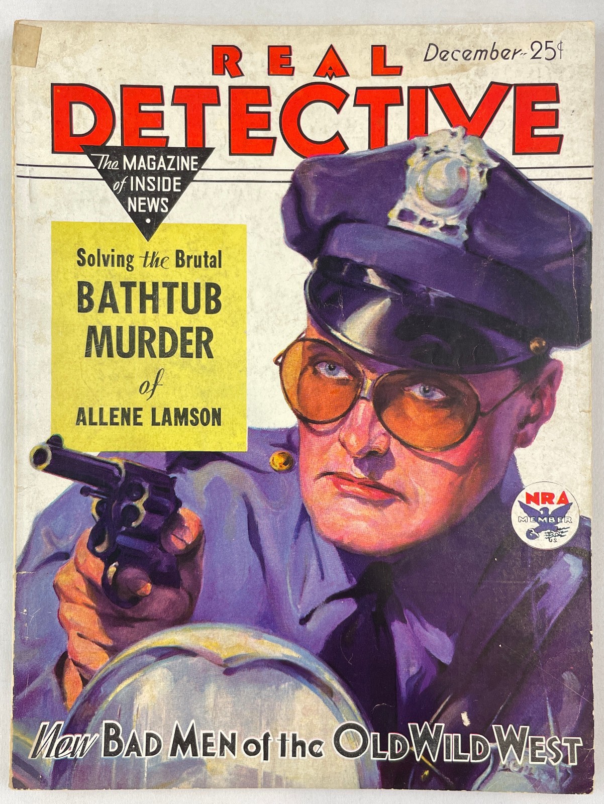 Real Detective Magazine, December 1933, Vintage True Crime Stories, Pulp