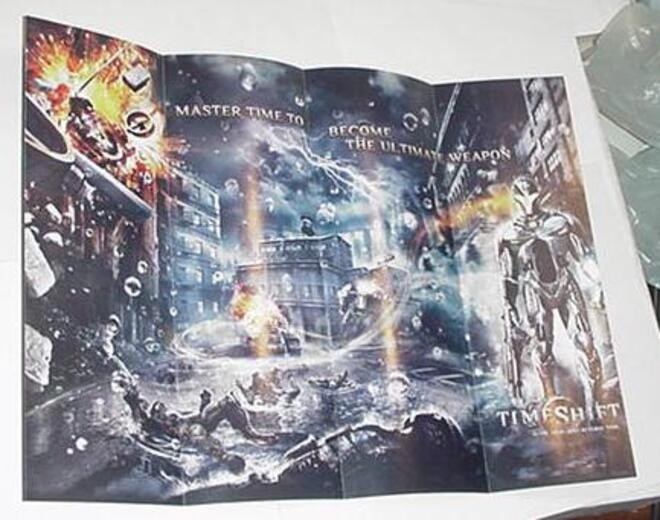 TimeShift Video Game Poster 14x10 & 1/2" 