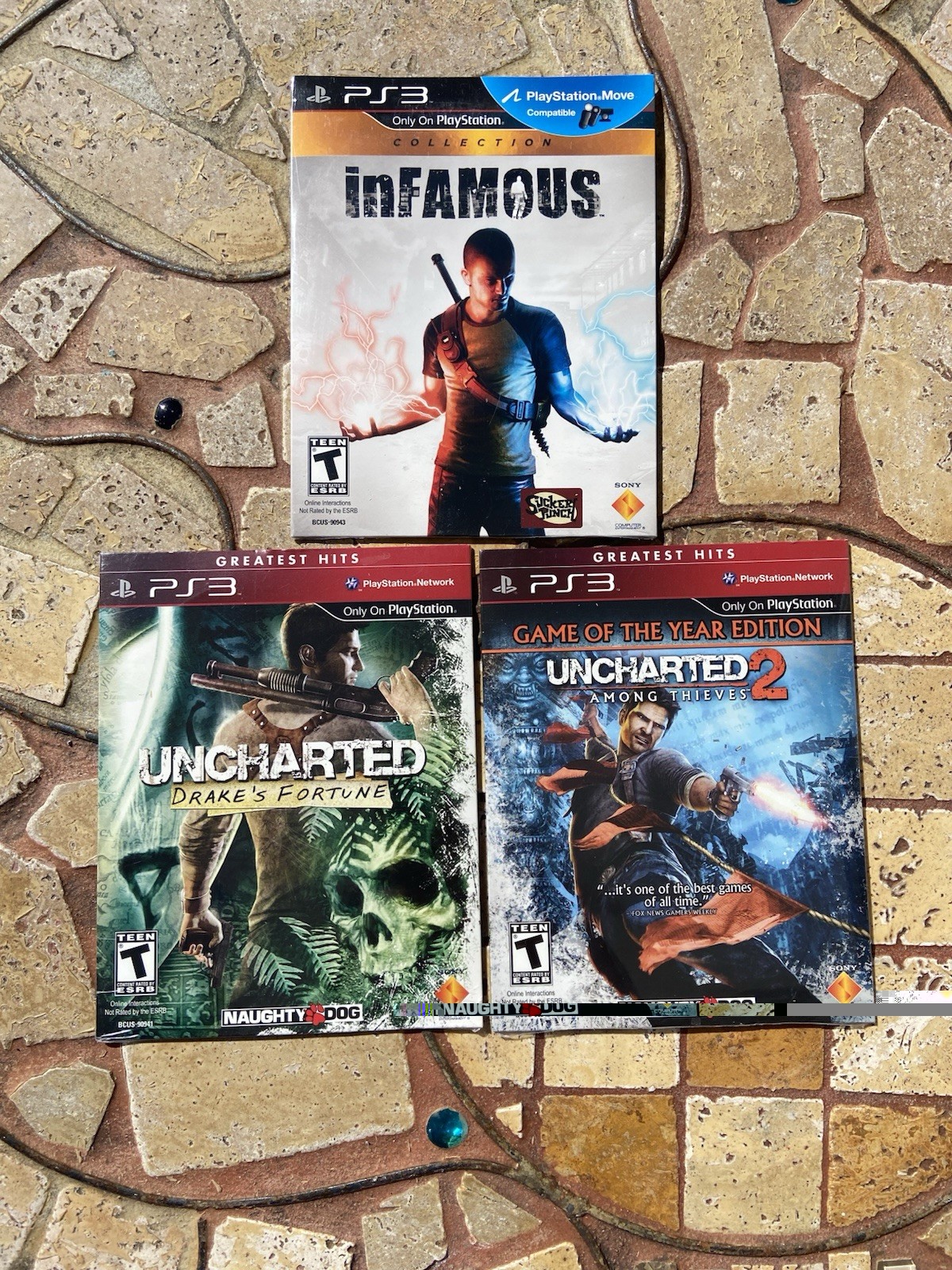 Lot Of PS3 Games Brand New Uncharted 2 Among Thieves, Infamous 2, Uncharted