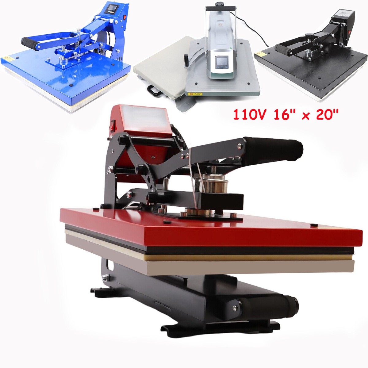 16" x 20" Hat Heat Press Cap Heat Press Machine 3in1 Sublimation Transfer