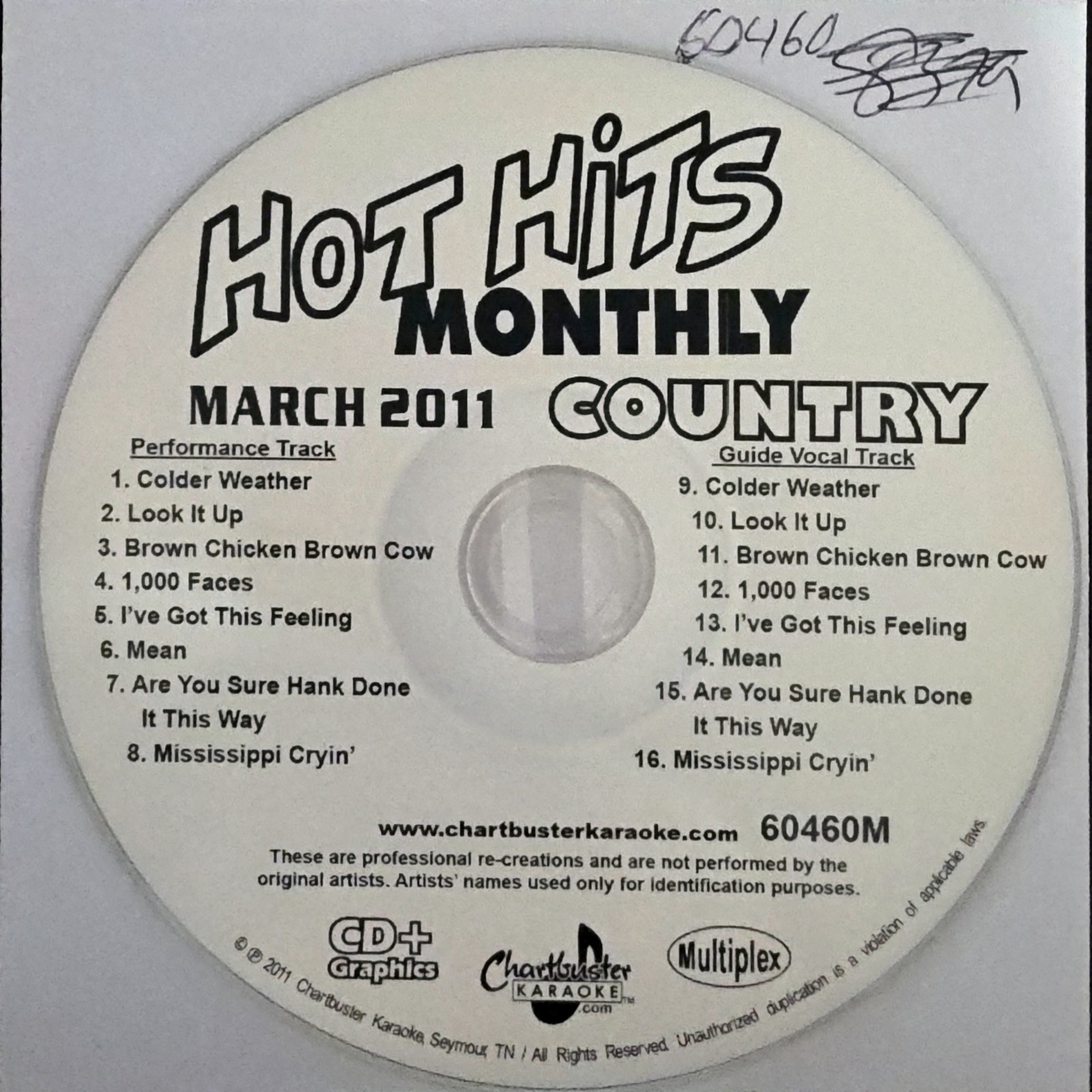 60460               CHARTBUSTER KARAOKE  LOT VA