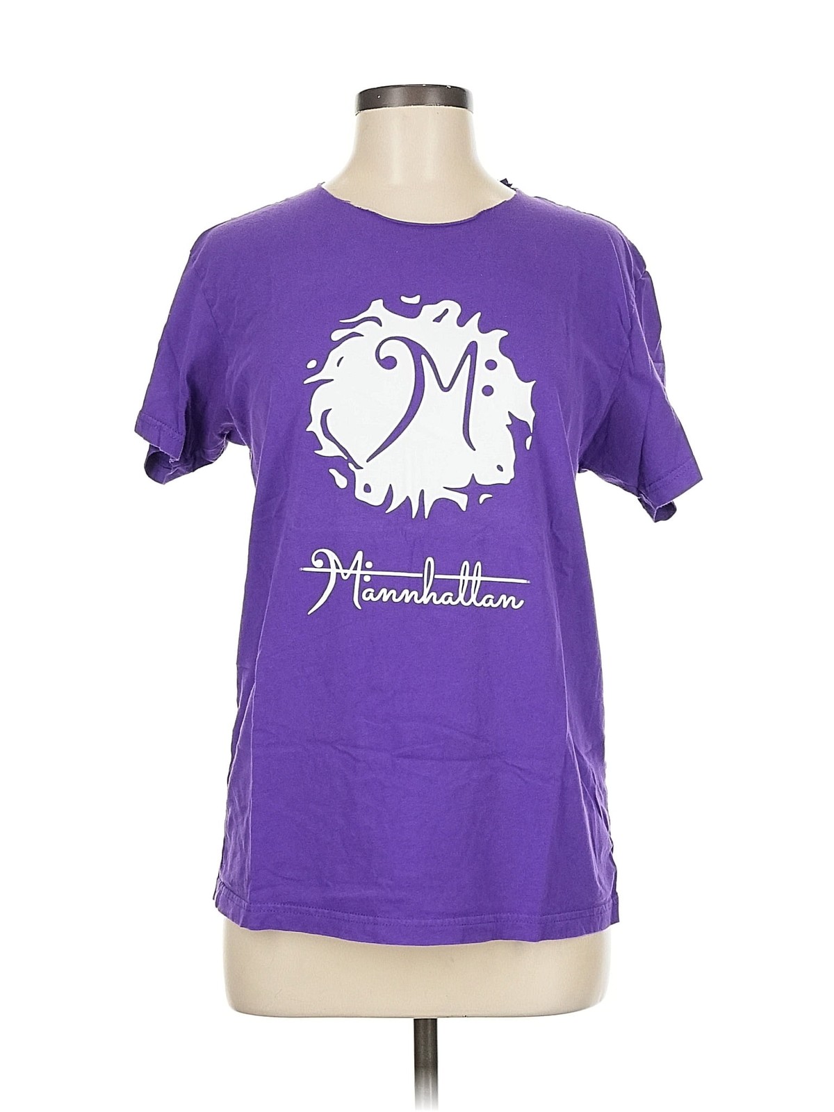 Next Level Apparel Women Purple Short Sleeve T-Shirt M