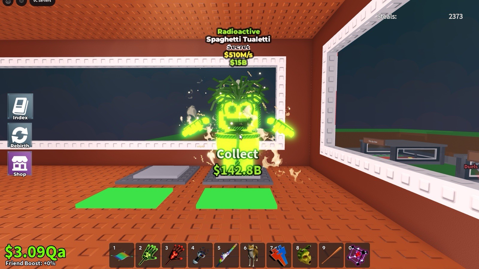 Radioactive Secret Toilet Game Asset for Roblox Virtual Collectible