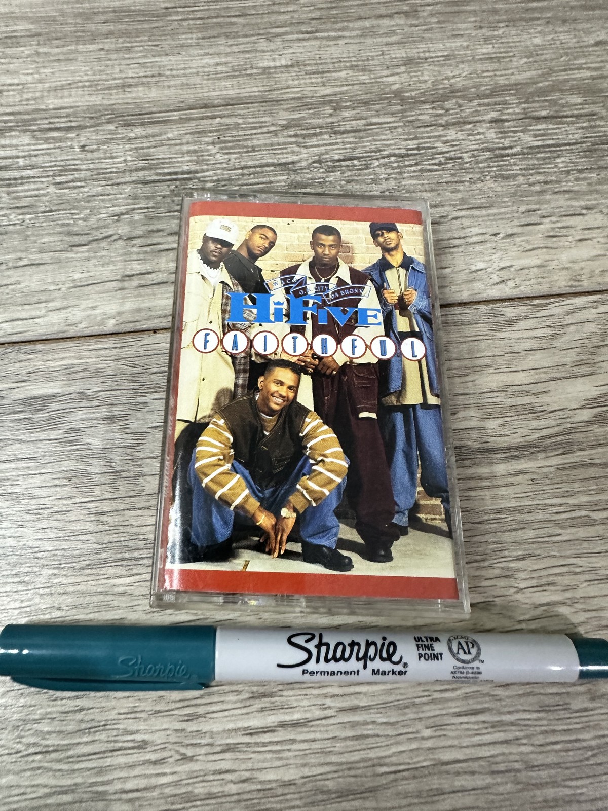 Vintage Hi-Five Faithful Cassette Tape 1993 R&B Hip Hop Album Jive Records Teste