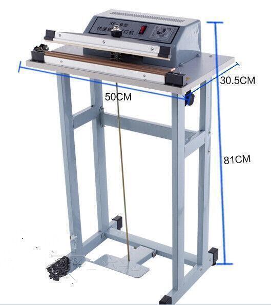Foot Pedal Impulse Sealer ,heat sealing machine,Plastic Bag sealer 600mm*3mm A
