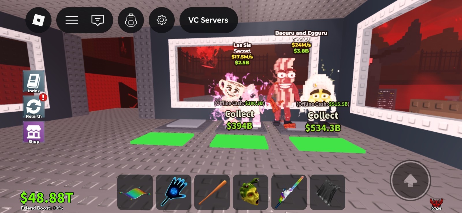 Roblox Secret Brainrot Radioactive Collectibles looking for trades