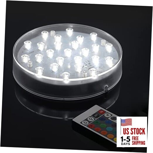  LED Lights Base - 6 inch Round Lights Display Stand for Effiel Multicolored