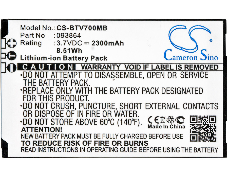 BATTERIE 2300mAh Type BM-424 093864 For NUK Eco Control + Video Max 410
