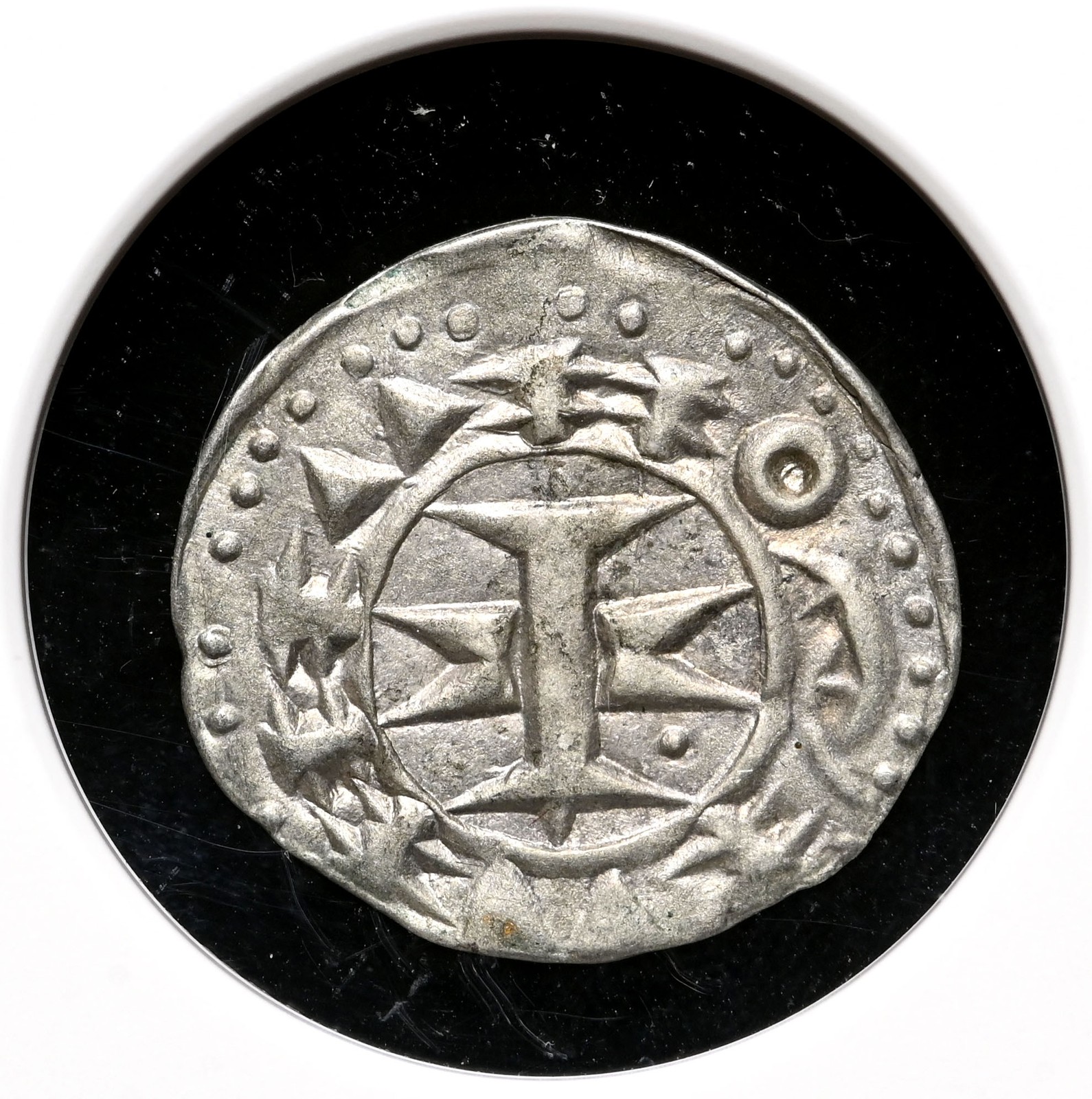 FRANCE, Languedoc, Comté de Melgueil. Silver Denier, 1100-1300, NGC AU55