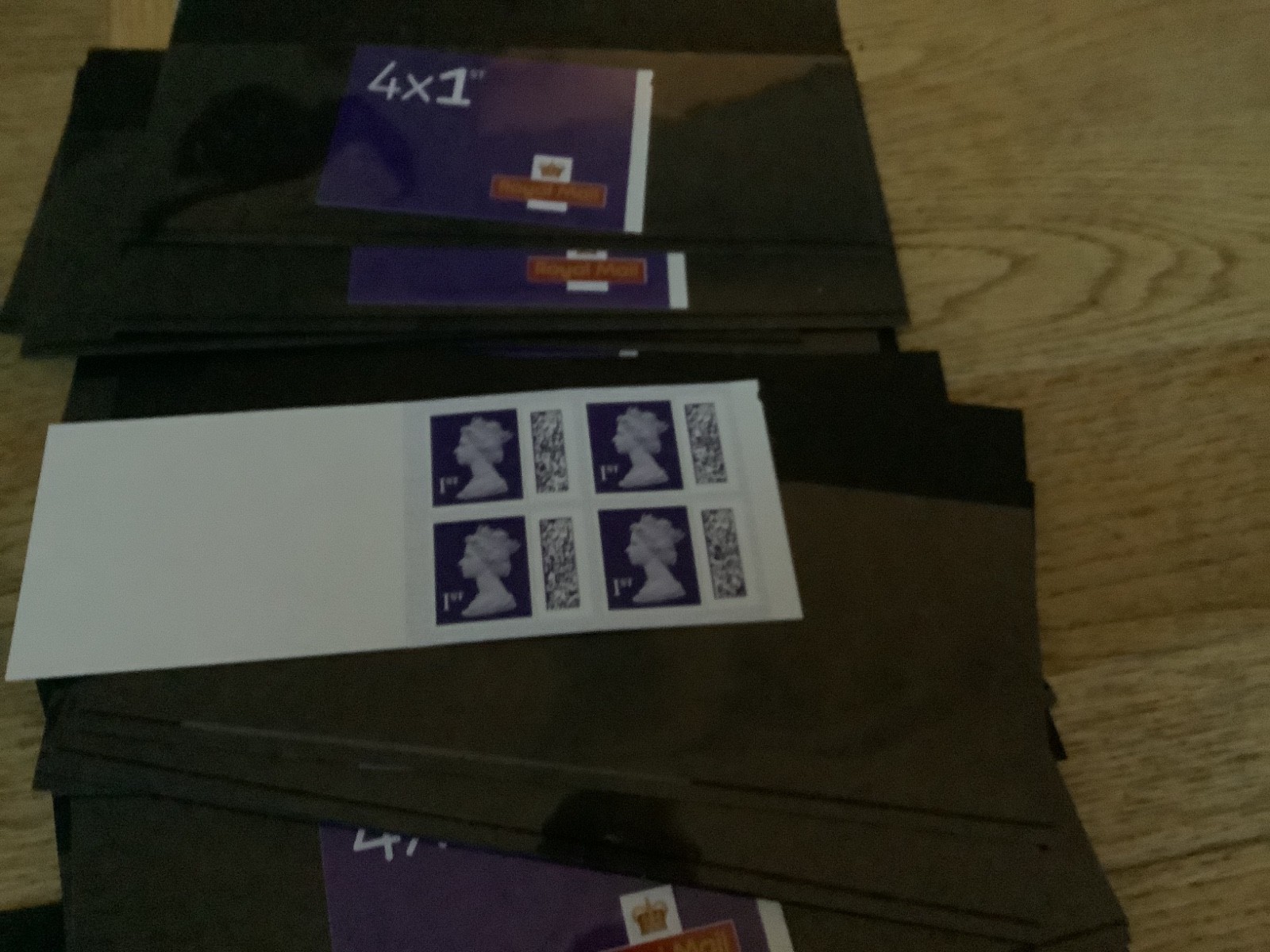 royal mail stamps 1st class 12 stamps, 3 books of 4