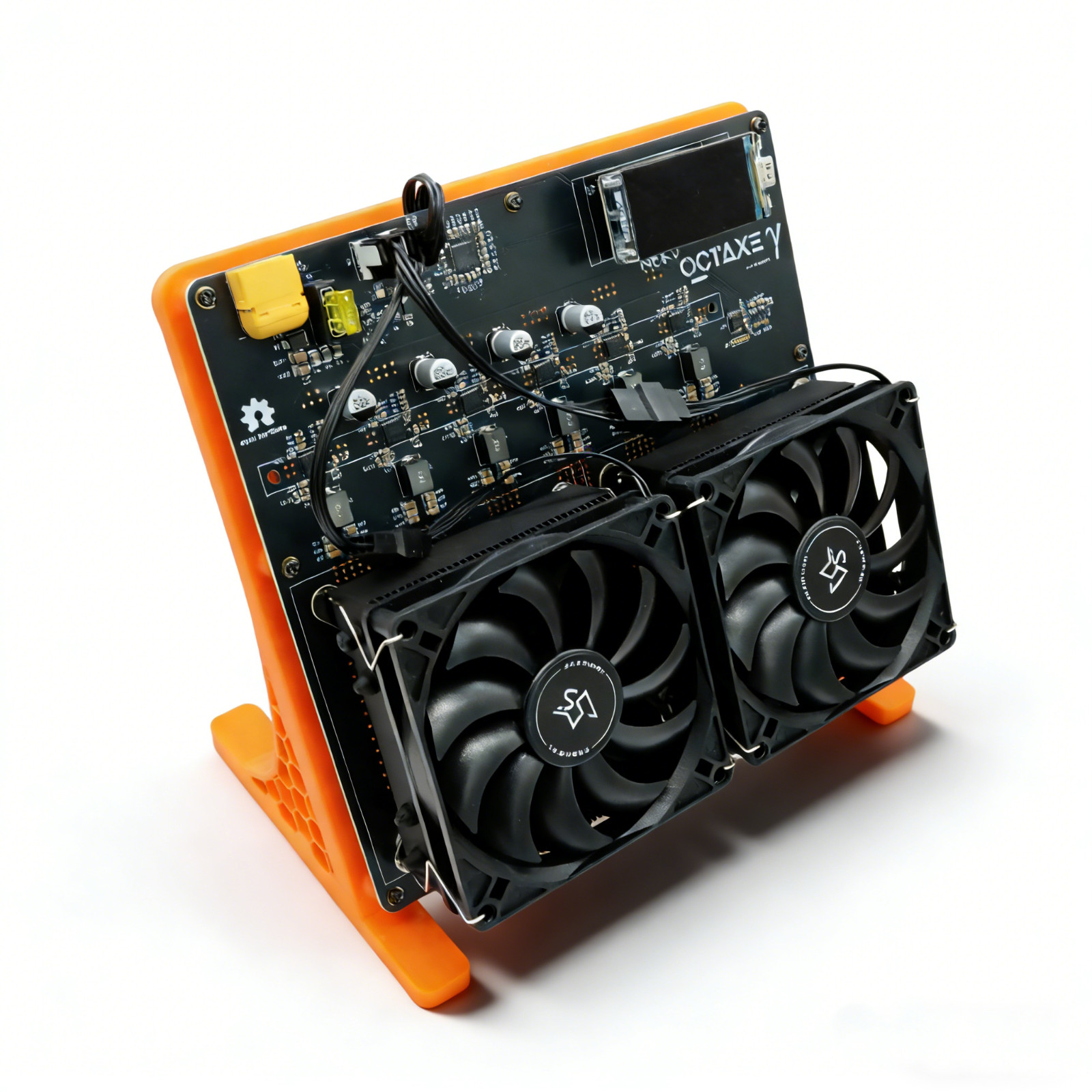 12Th/s New Bitaxe NerdOCTAxe Rev 3.1 Dual Fans ASIC 8×BM1370 Bitcoin Solo Miner