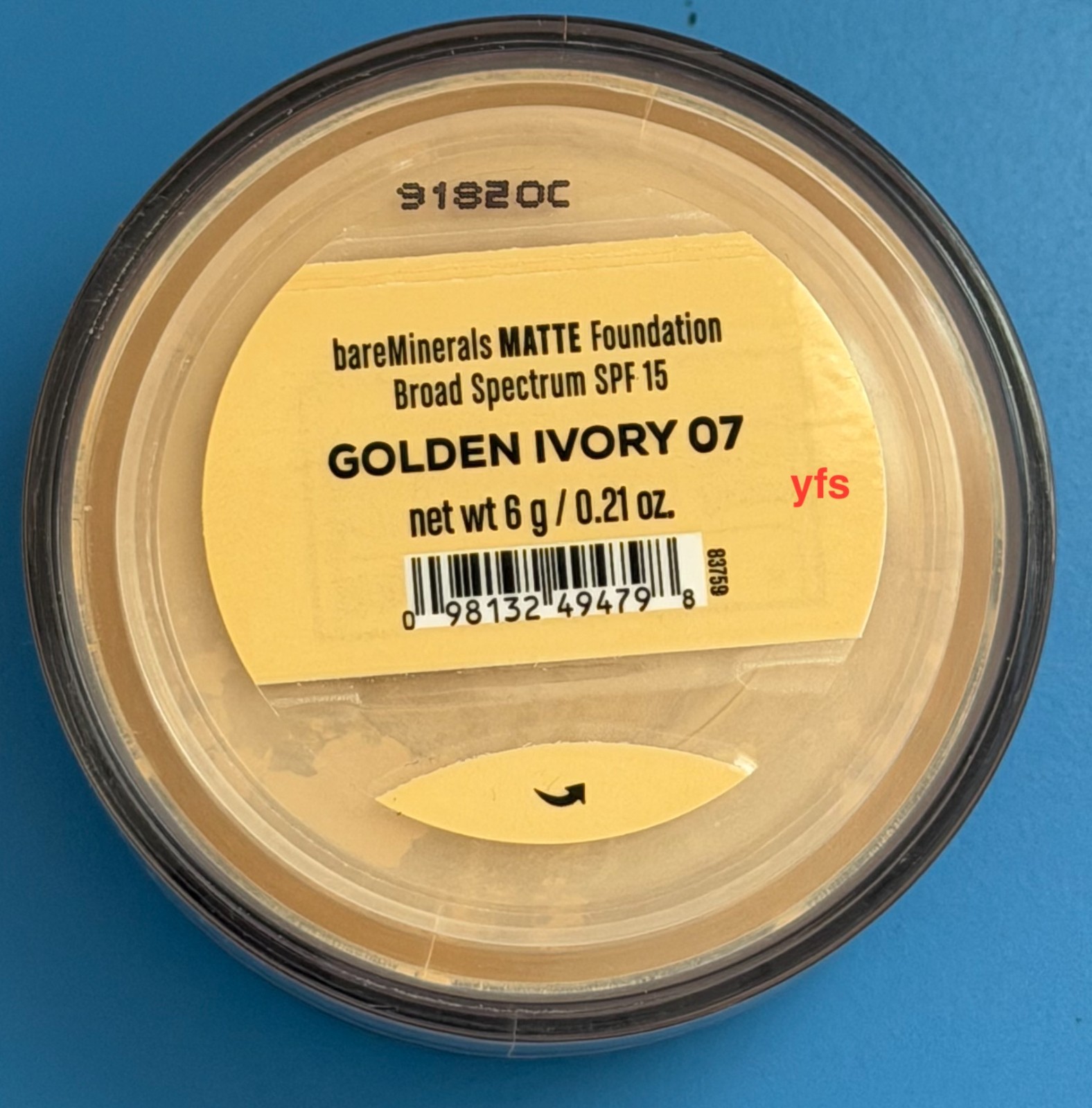 BareMinerals MATTE Foundation SPF15 6g/0.21 oz - GOLDEN IVORY 13 100% Authentic