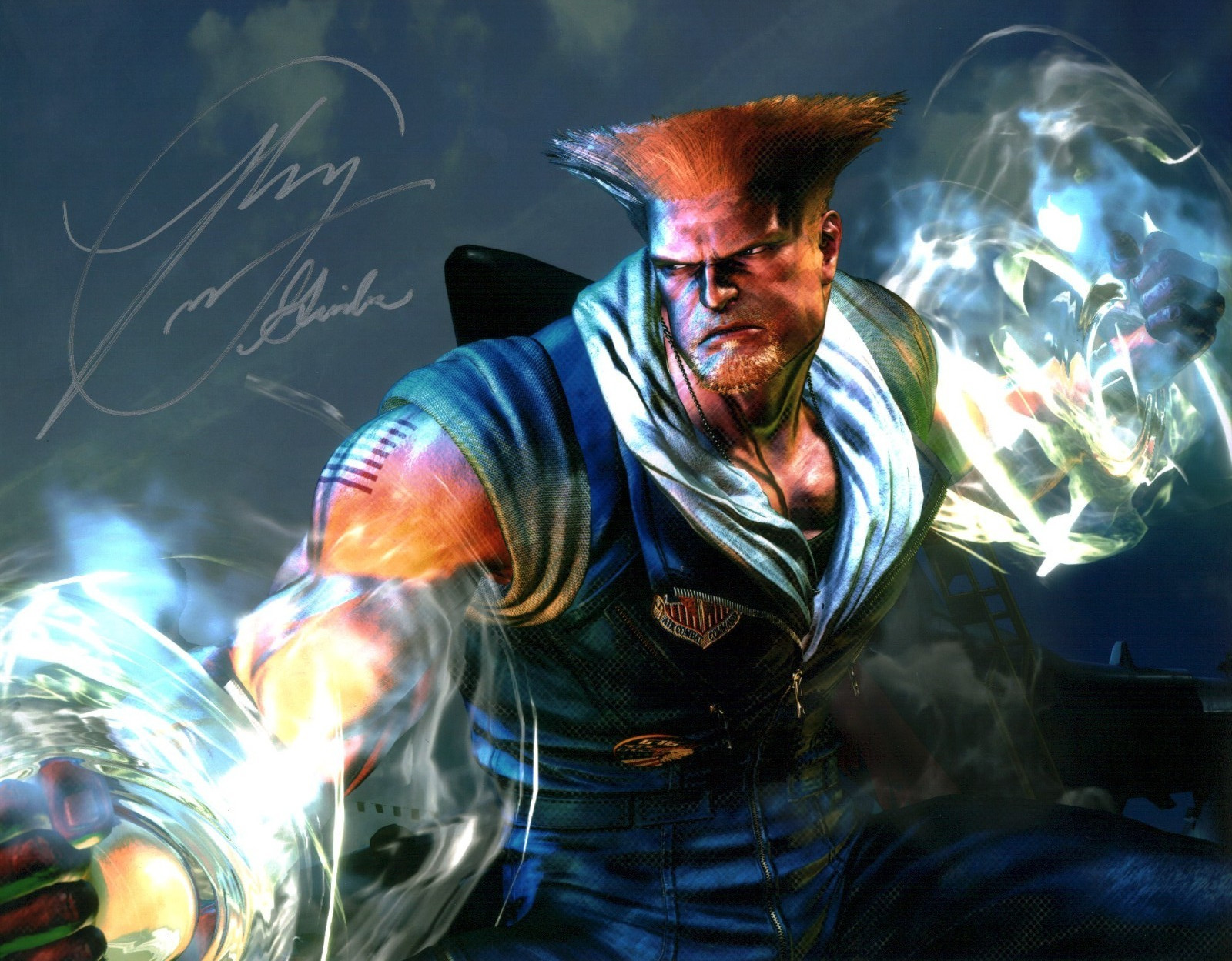 Ray Chase Street Fighter 11x14 Signed Photo Poster JSA Certified Autograph