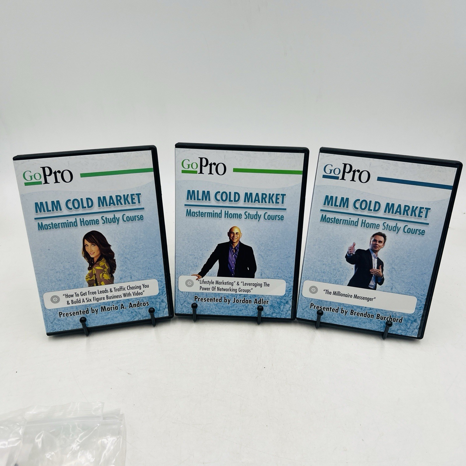 GoPro MLM Cold Market Mastermind Home Study Course 3 DVD Lot (Missing 1 Disc)