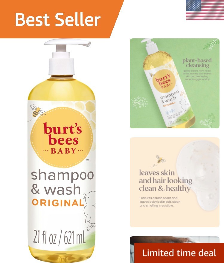 Baby Shampoo & Wash, Tear Free Soap, Baby Care, , 21 Ounce Packaging May Vary