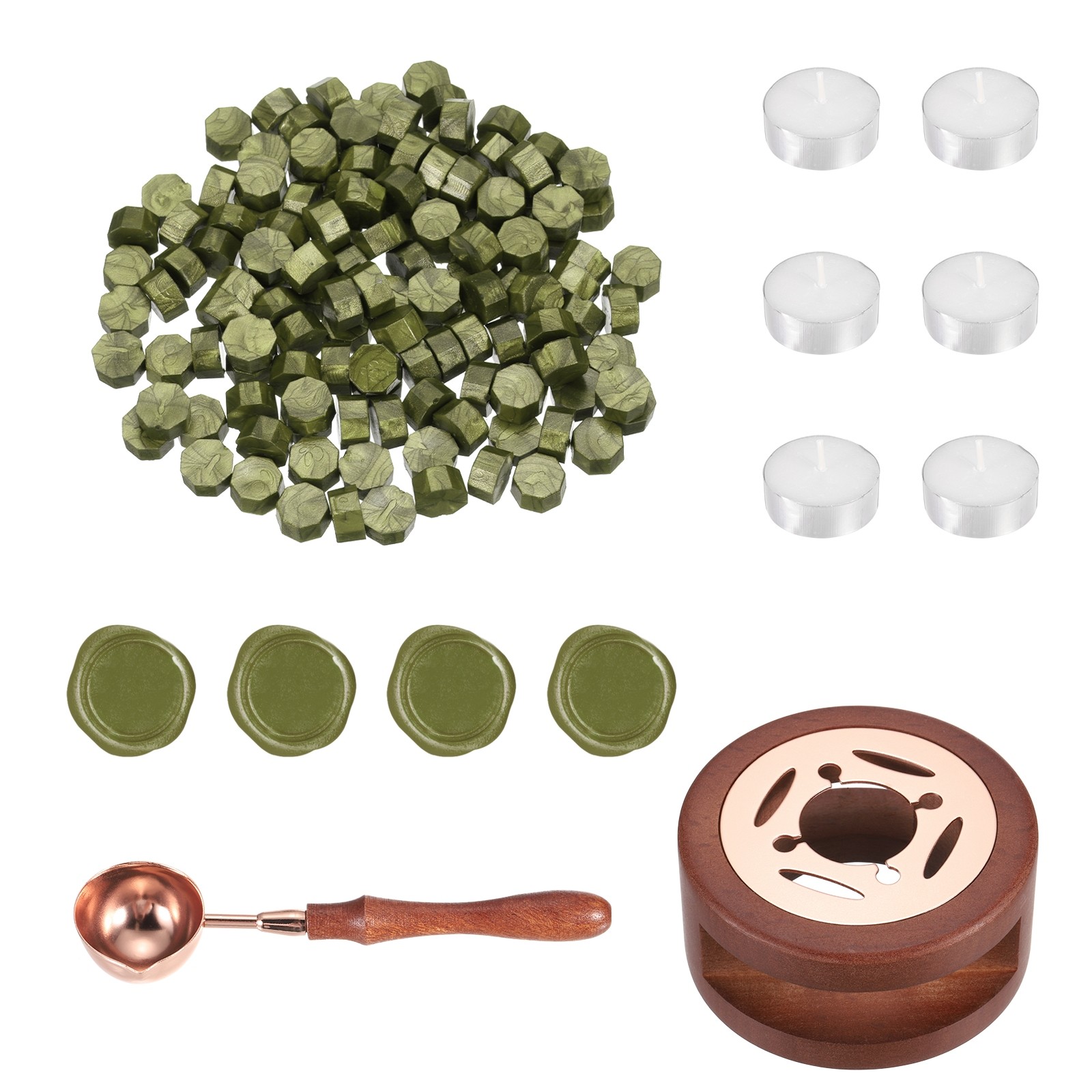 Wax Seal Kit, 150 Wax Beads, Candles, Lapis Sapphire