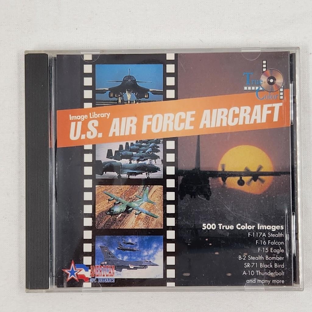 U.S. Air Force Aircraft Image Library CD-20001 American MPC Research PC CD-ROM