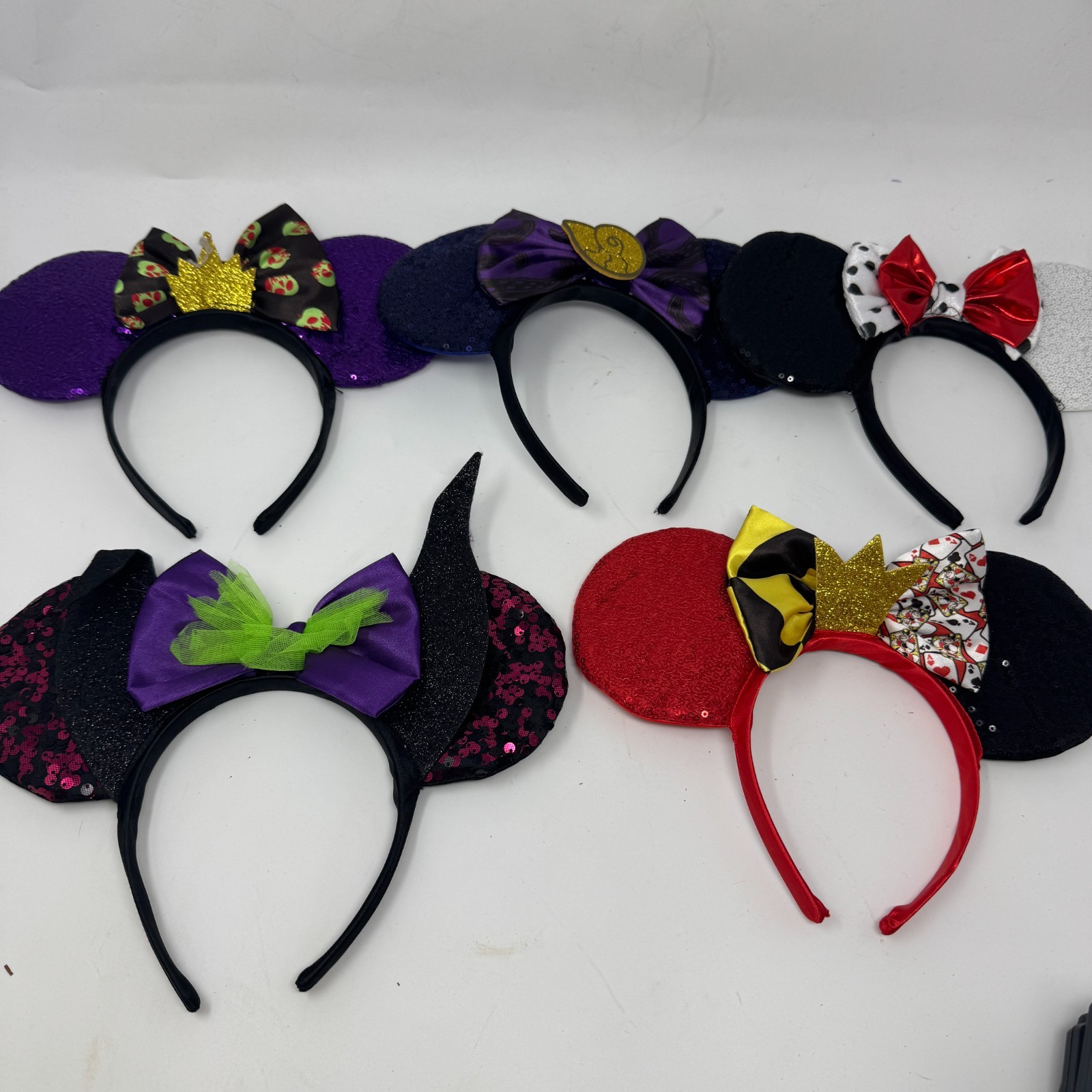Disney 100th anniversary - Disney Villains - 5 Piece Ear - Headband Box Set