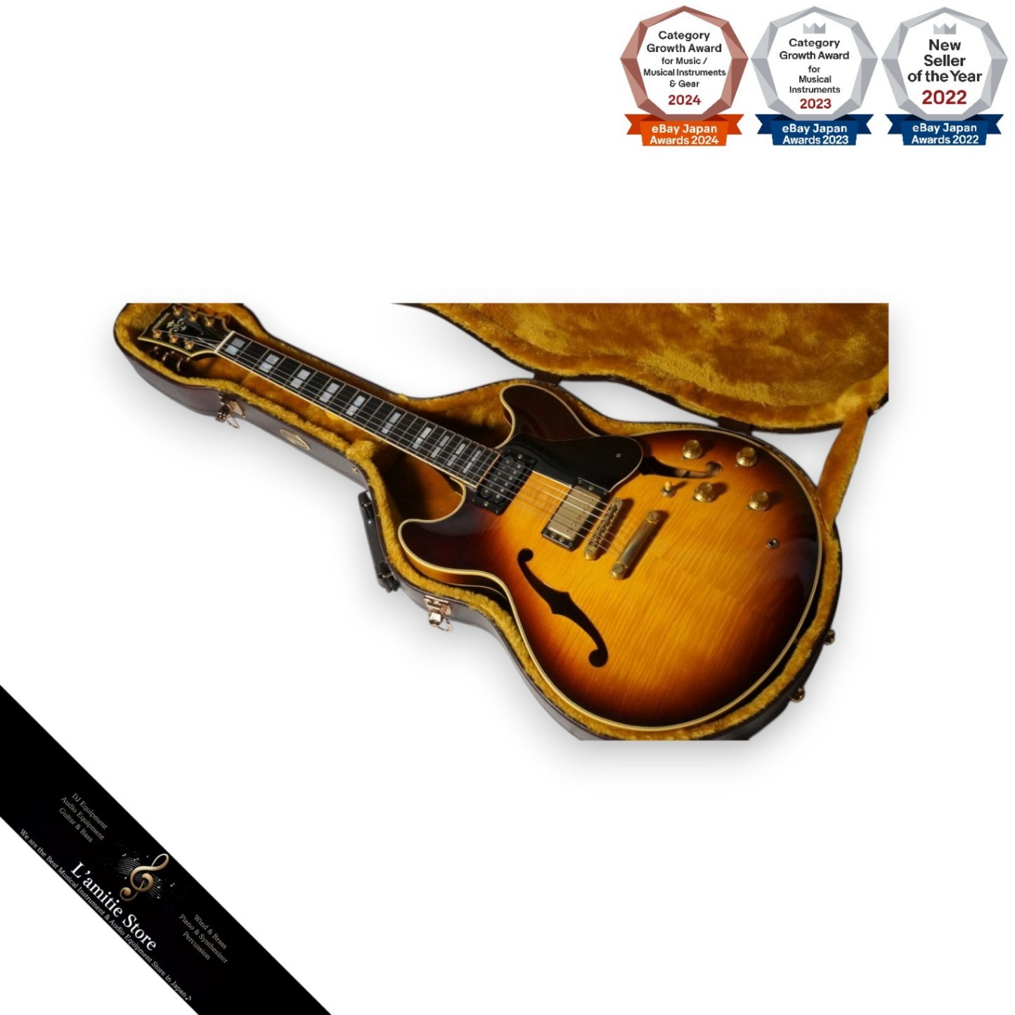 YAMAHA SA2200 Violin Sunburst SemiAcoustic Guitar with Seymour Duncan ’59 Picku