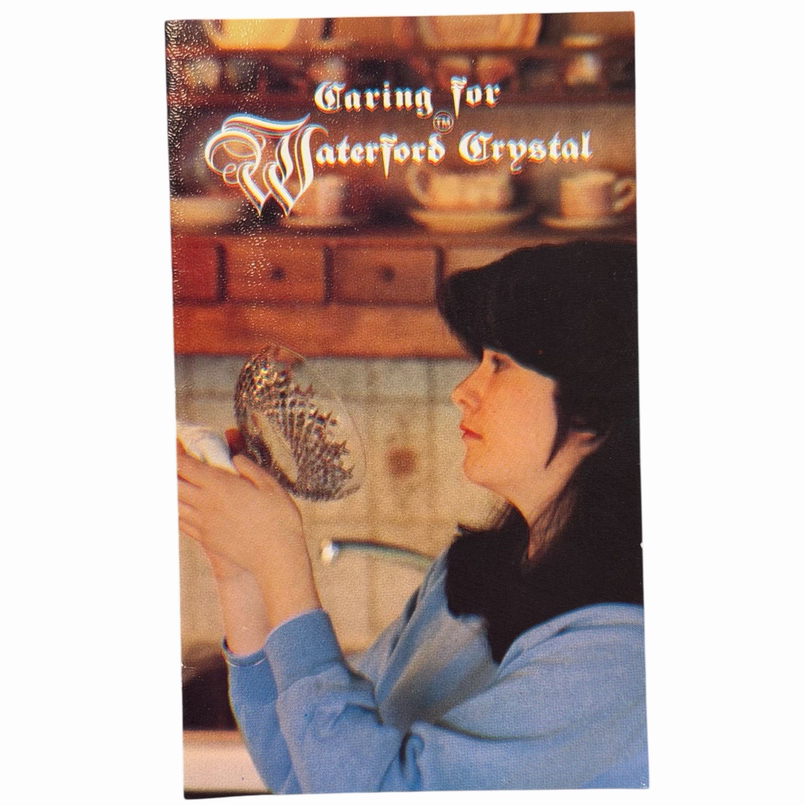 Caring For WATERFORD CRYSTAL Cleaning Guide Booklet Pamphlet Ephemera Ireland