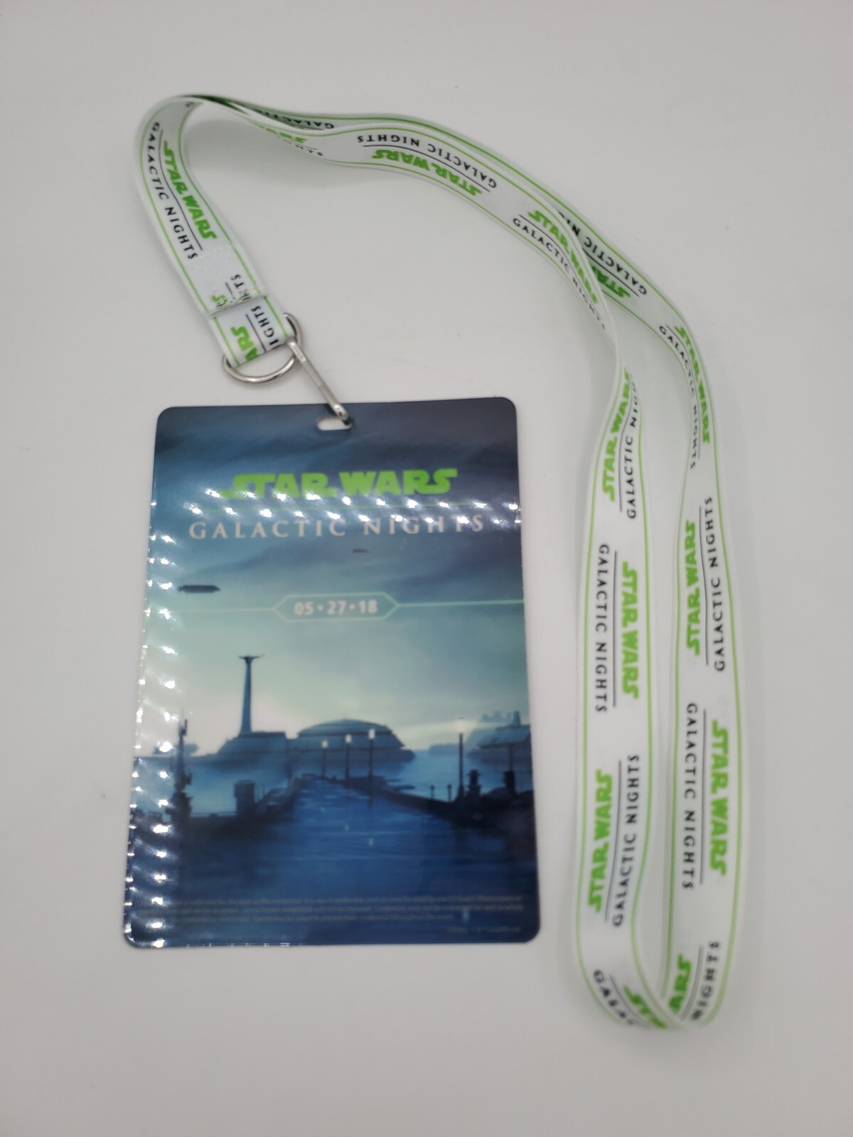 Star Wars Disney World Galactic Nights 2018 Oversized Badge with Lanyard - RARE
