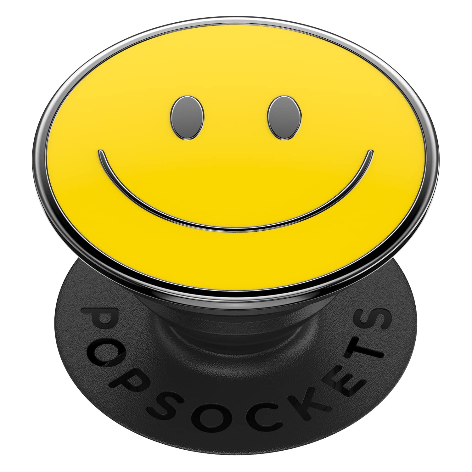 Expanding Grip with Kickstand Enamel Be Happy Phone PopSockets Adhesive Cute