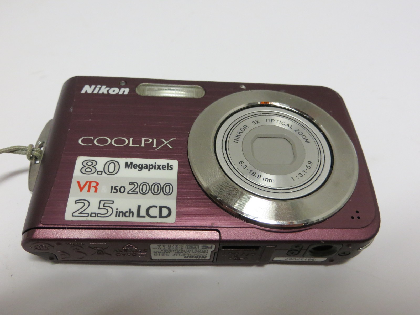 Nikon Coolpix S210 8.0MP Digital Compact Camera AS IS Parts Lens Error