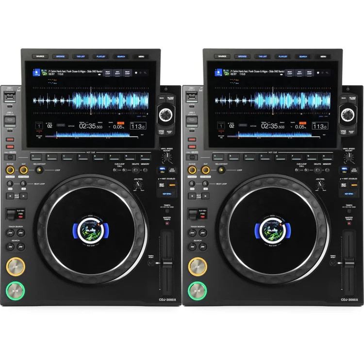 AlphaTheta CDJ-3000X Professional DJ Media Player Pair