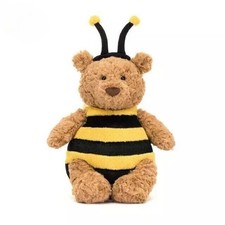 Bartholomew Bear Bumblebee Spring Bee Costume Plush Toy Jelly with Dust Bag 10"