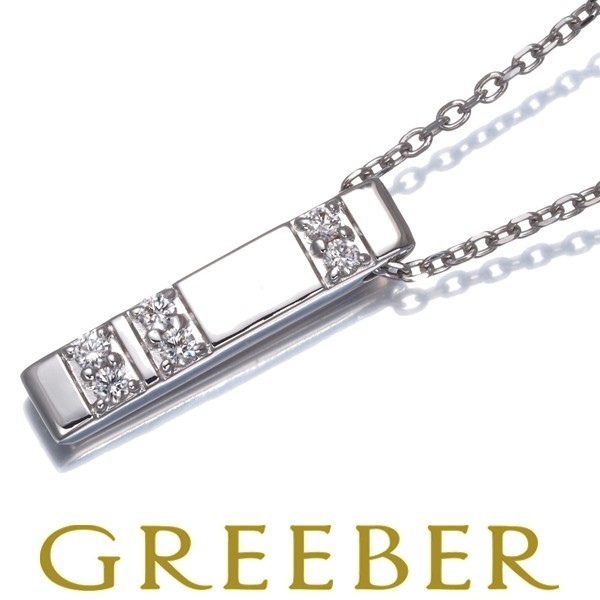 TASAKI Necklace Diamond 0.10ct K18WG BLJ