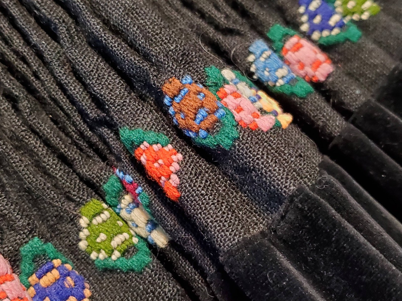 Vintage Traditional Bulgarian Pleated Skirt