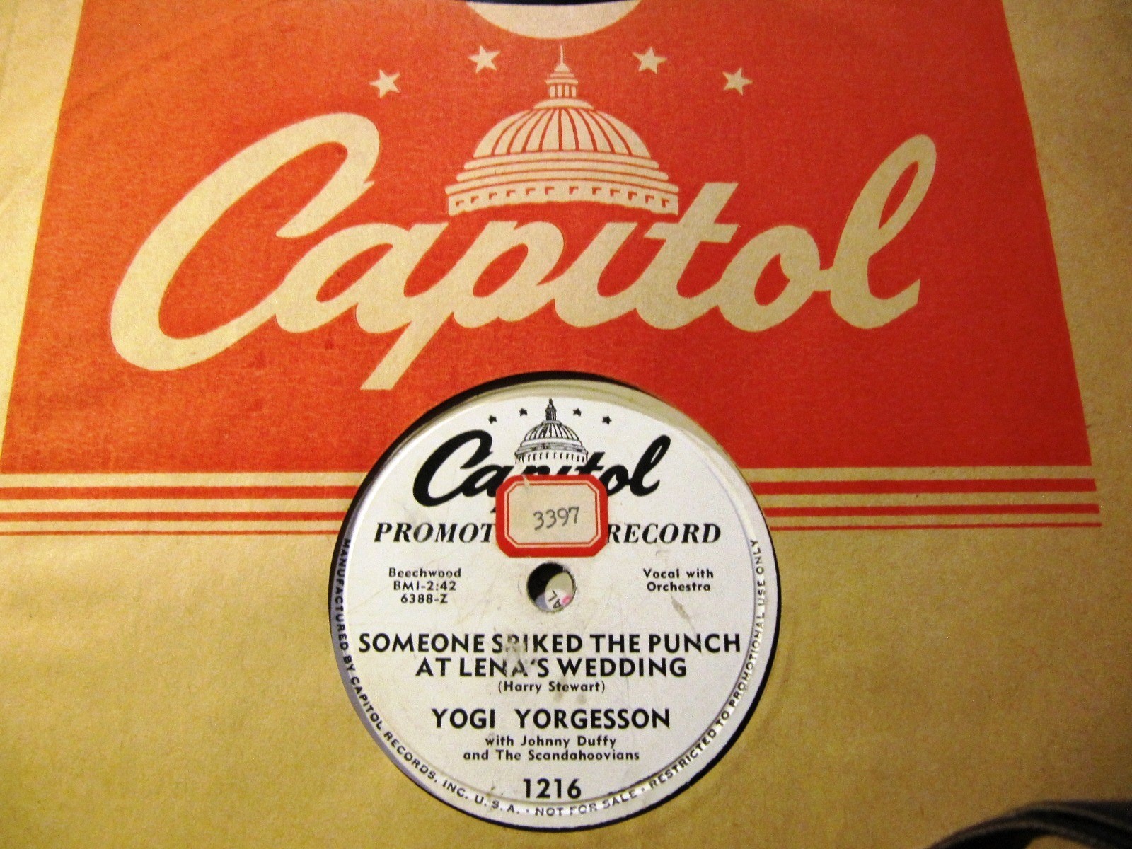 DJ Promo MIDWEST SWEDISH Comedy YOGI YORGESSON Someone Spiked the Punch CAPITOL