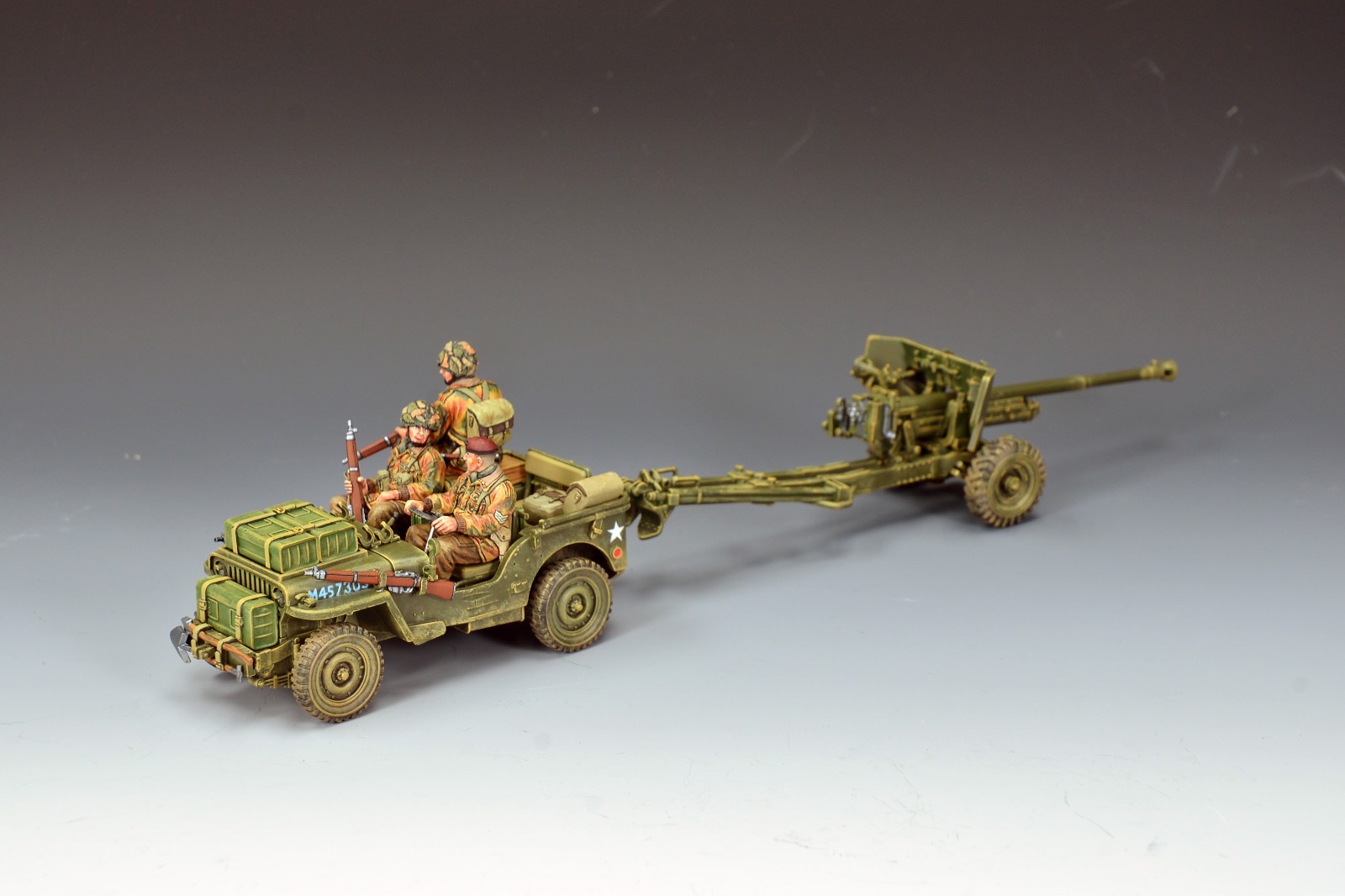 King and (&) Country - MG095 The Airborne Jeep & 6 Pdr. Anti-Tank Gun