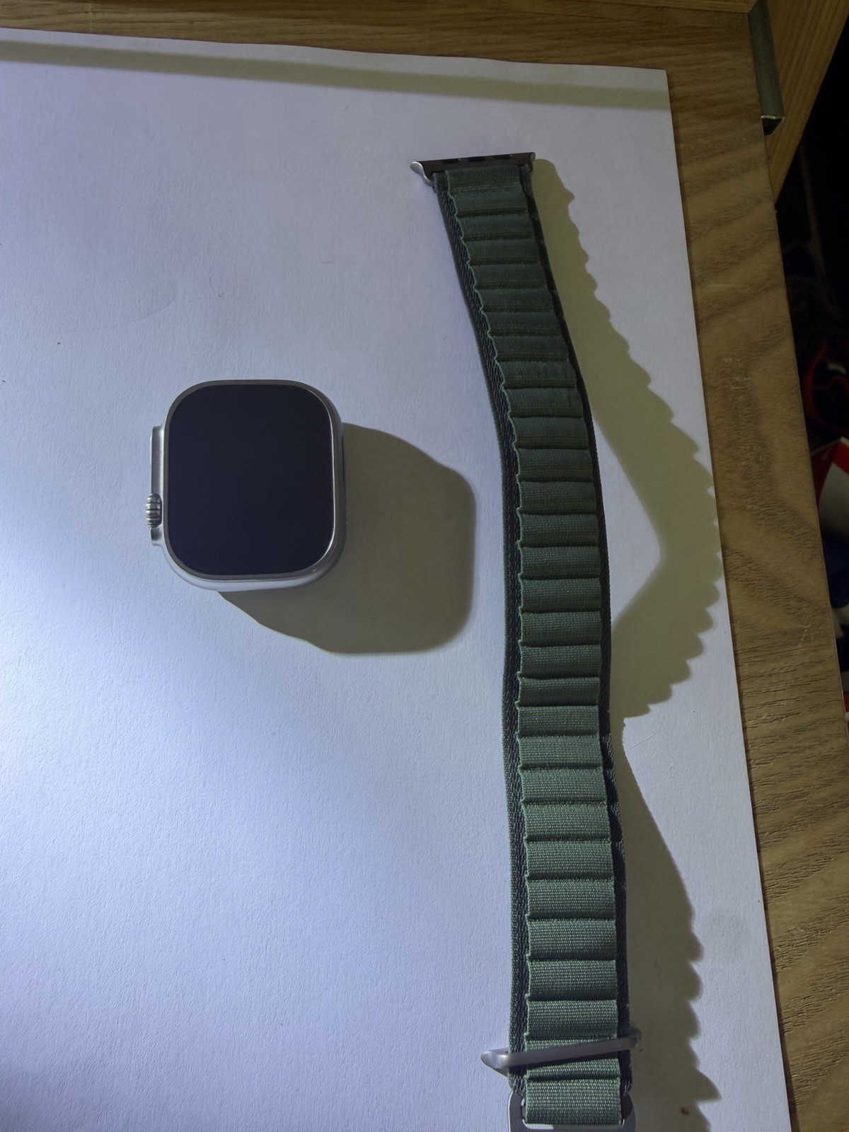 Apple Watch Ultra 2 49mm Black Titanium Green Band, GPS+LTE, Unlocked