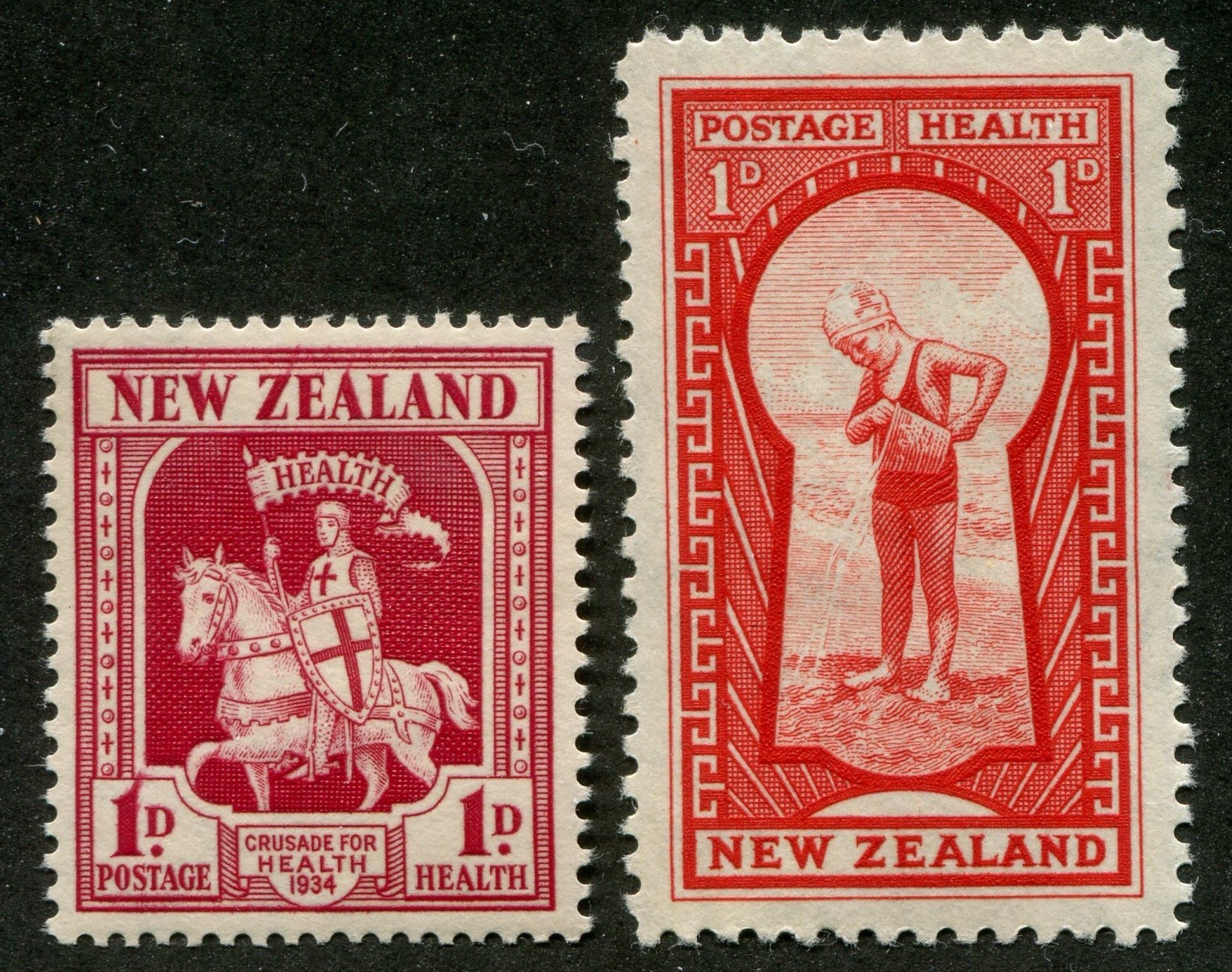 New Zealand B7, B8 Mint Semi-Postal Stamps
