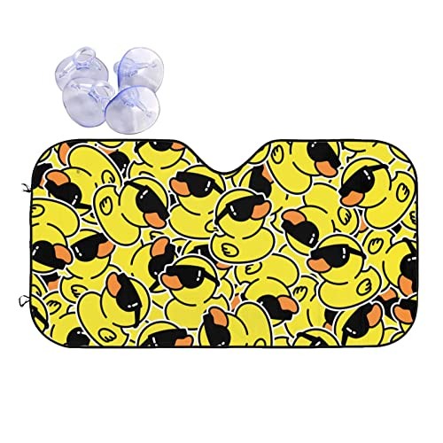 Duck Car Windshield Sunshade Front Window Sun Visor Protector Small Black10