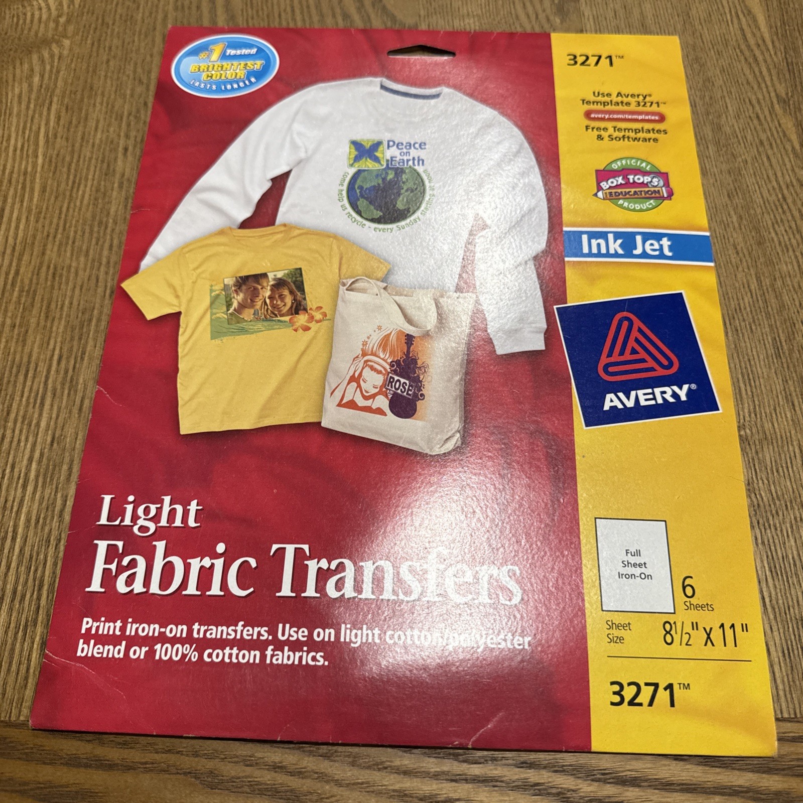 Avery T-shirt Transfers for Inkjet Printers - 3271