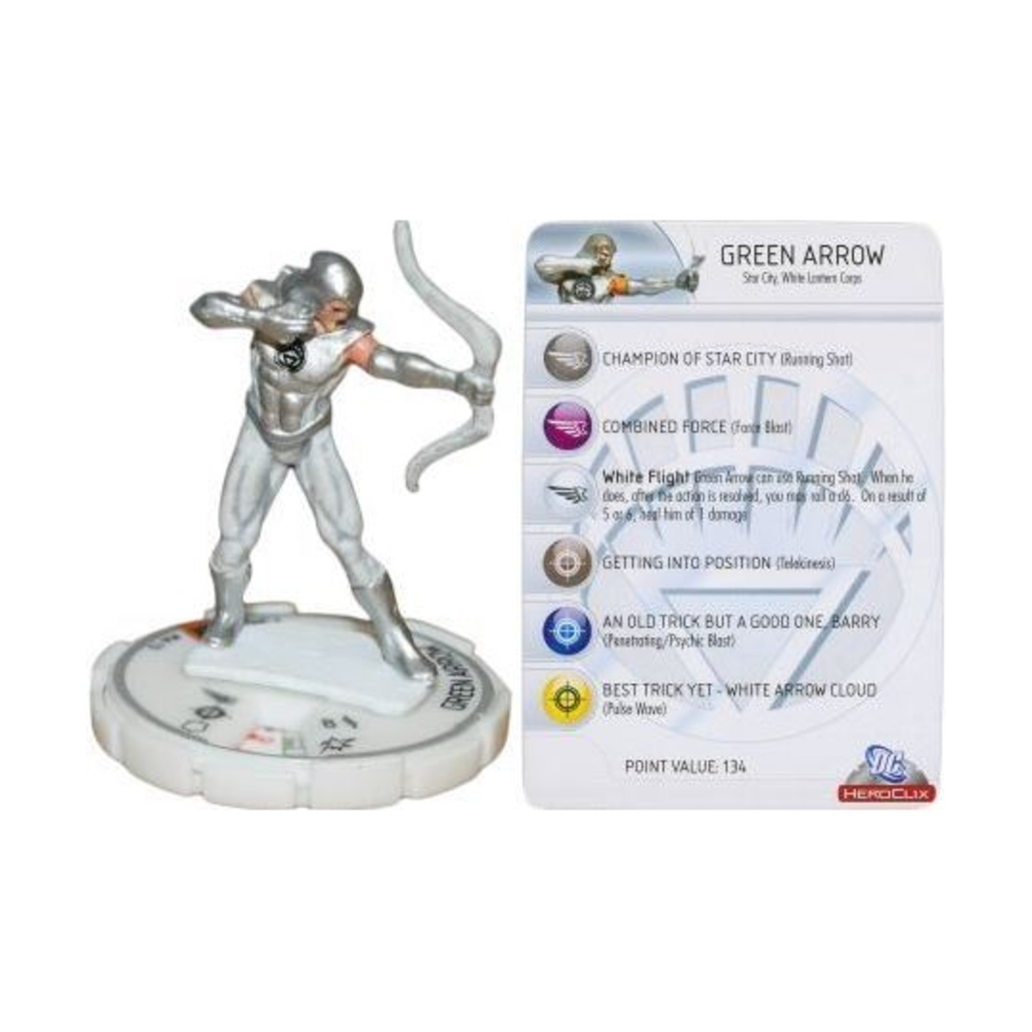 DC Heroclix 75th Anniversary Green Arrow (White Lantern) W-10 NM