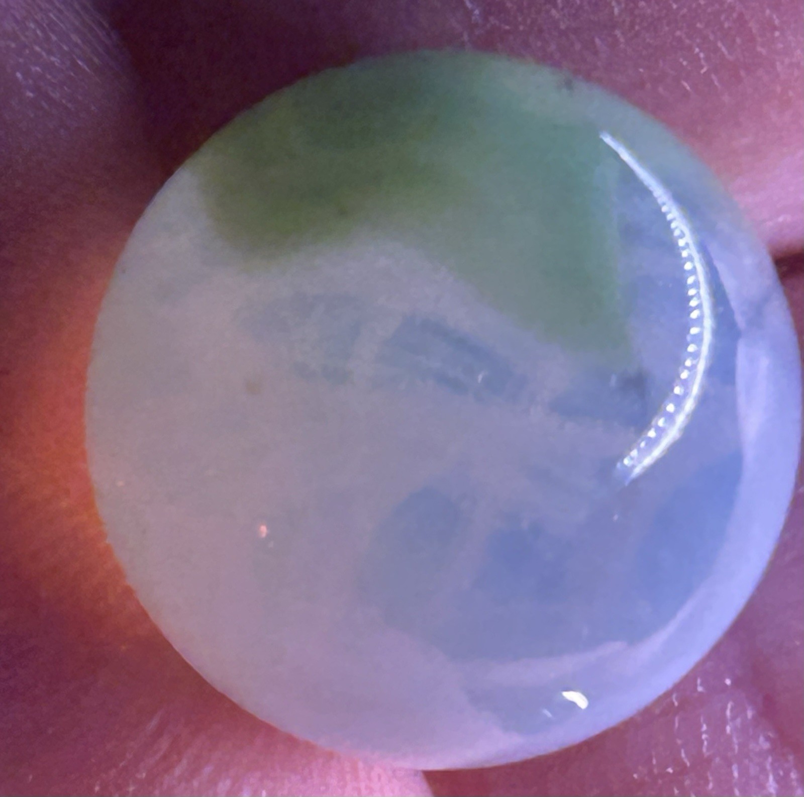 Vintage Vitro Agate Rare Opalescent Exotic Phantom Conqueror 0.62” Marble Mint!