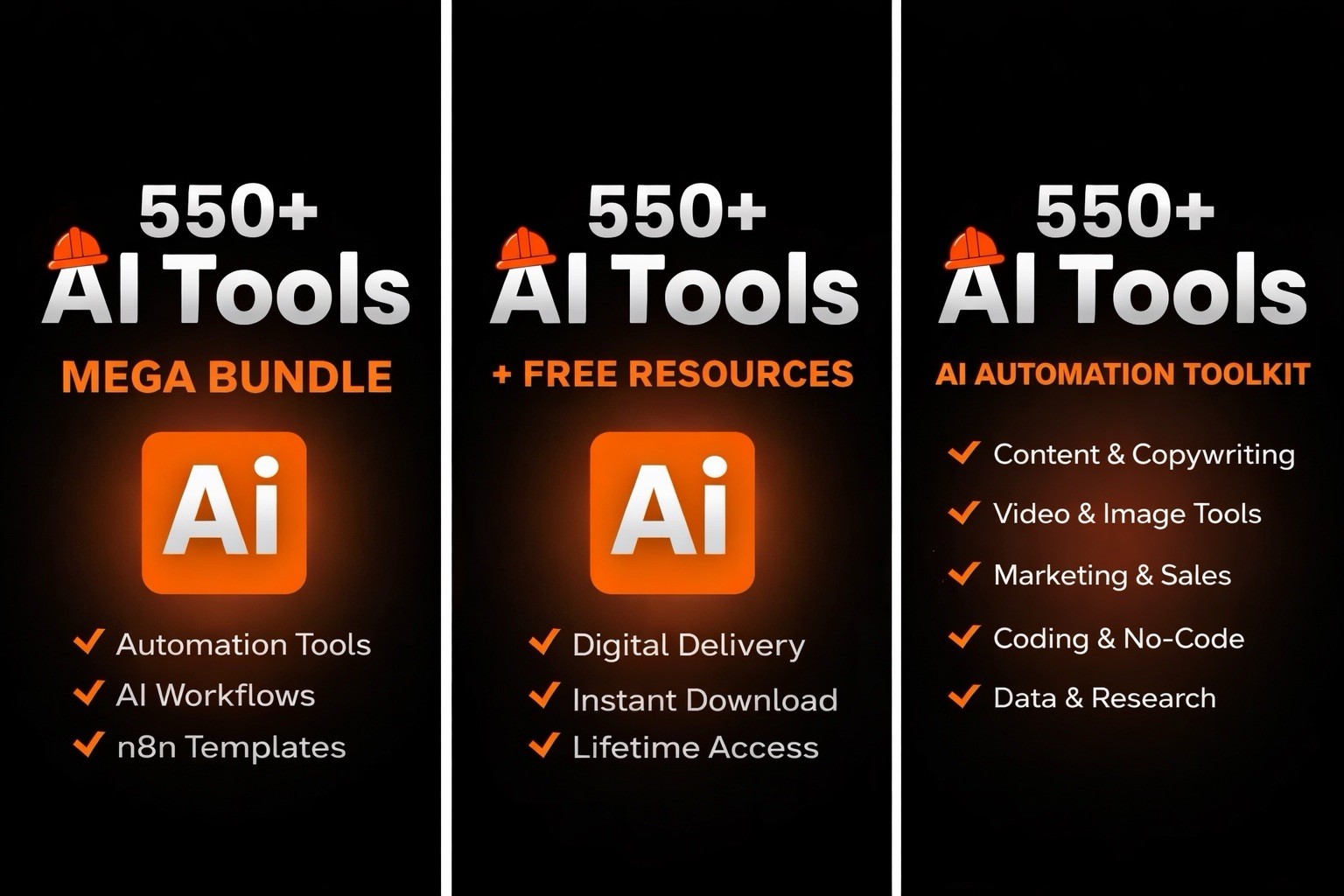 550+ Best  PDF AI Tools + 100 n8n Templates | AI Toolkit | Automation Workflow