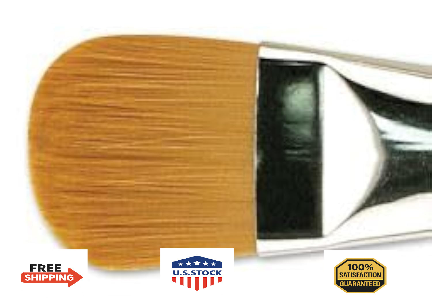 Creative Mark Large Mural Golden Taklon Filbert Paint Brush Acrylic Oil Watercol