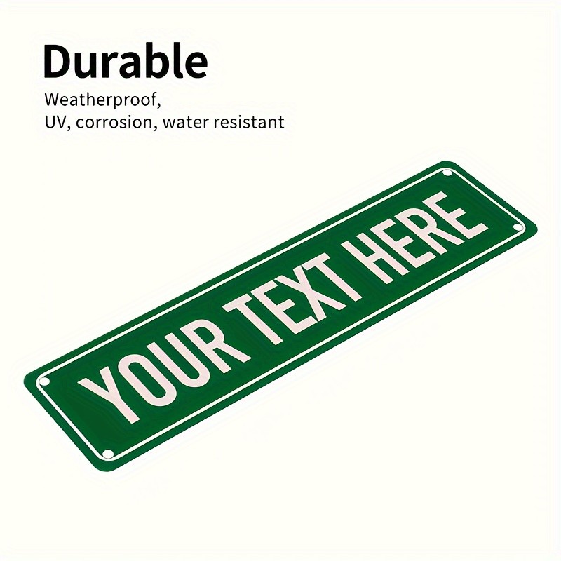 Custom Iron Street Sign your name or message Vintage style only for decoration