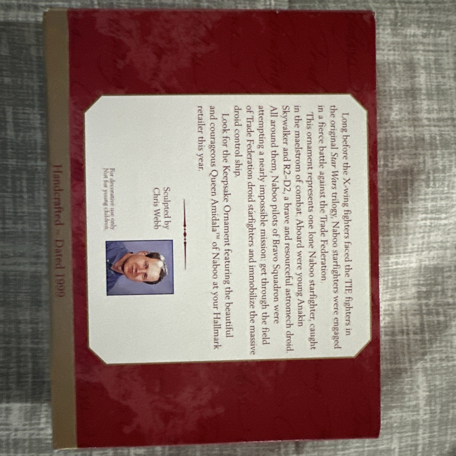 Hallmark Star Wars Episode 1 Ornament - Yellow Naboo Starfighter (QXI7613)