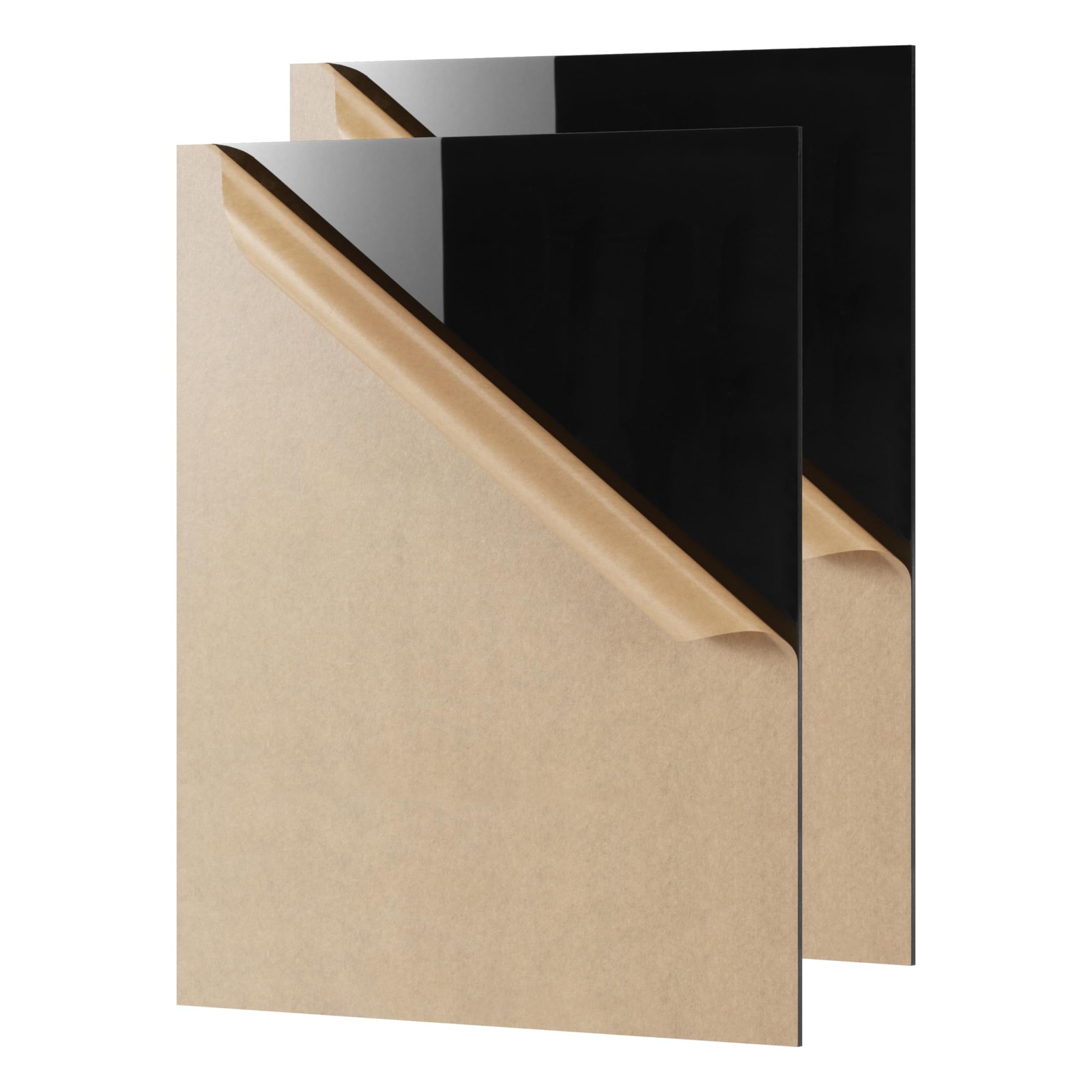 KAITELA Black Acrylic Sheet 8" x 10" Cast x 10", 1/8" Thick, 