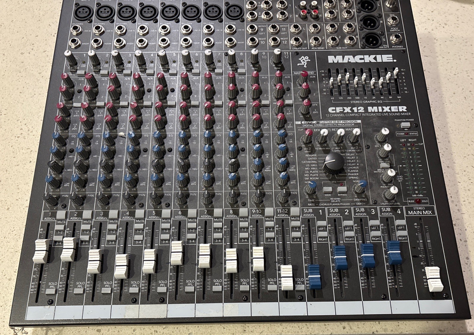 Mackie CFX12 12-Channel Compact Mixer | Channels 2 And 5 Not Working..10 Working