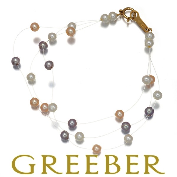 TASAKI Bracelet Baby Pearl 3.7 4.0mm K18YG Wire BLJ