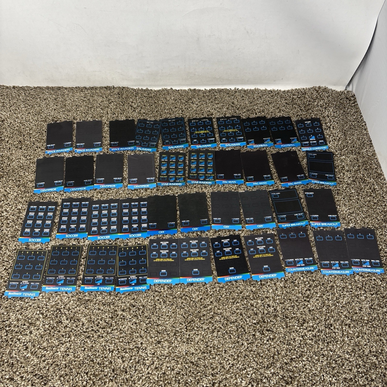 Atari 5200 Overlays Lot OEM Lot Of 41 Vintage 