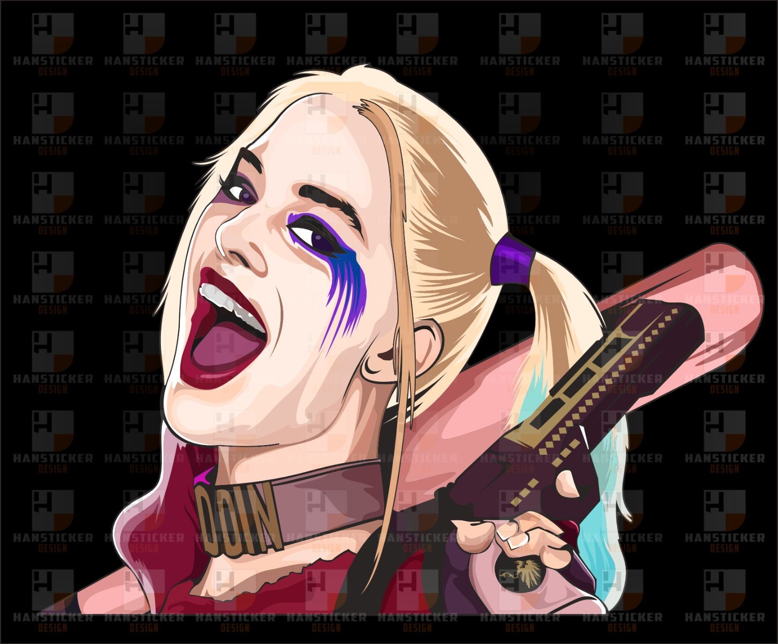 Harley Quinn Madness vector art – Dare to be different and cool